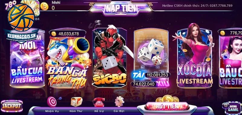 Cổng game 789Club hiện đang triển khai đa dạng loại hình cá cược online