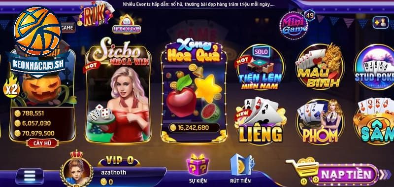 Điểm qua một vài sản phẩm cược hot tại cổng game Rikvip